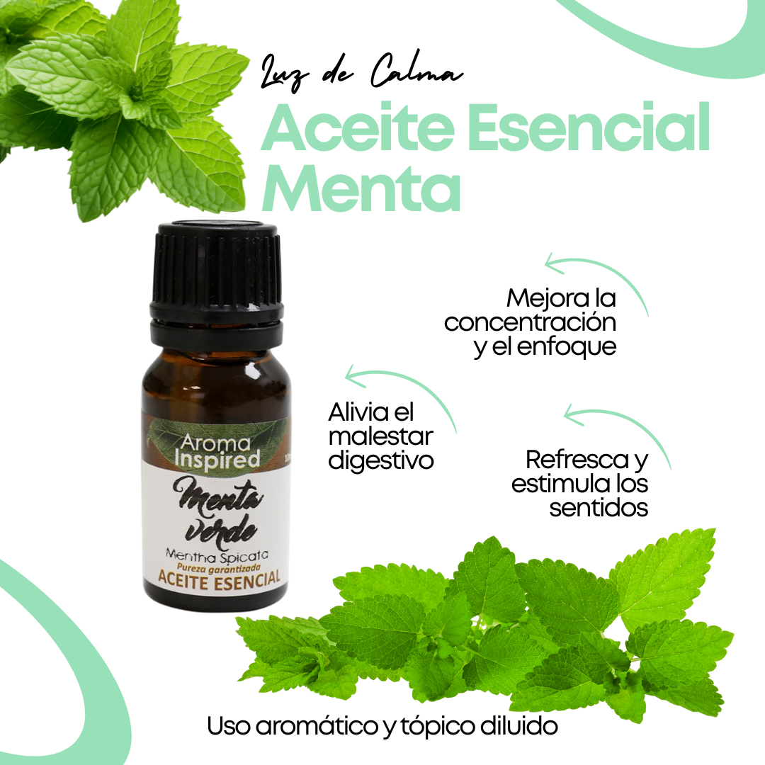 Aceite Esencial Menta Verde 10 ml