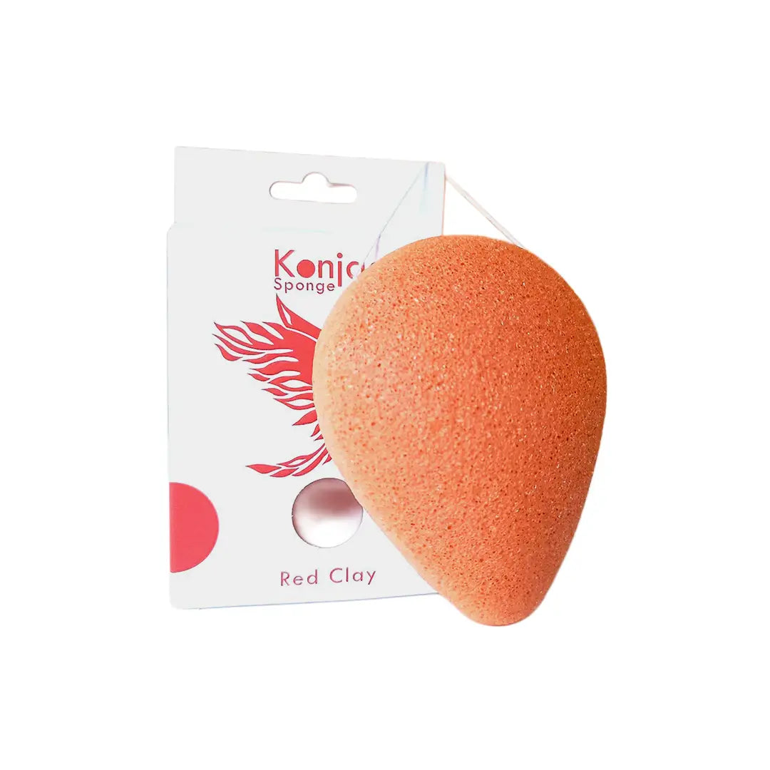 Esponja Natural Konjac – Arcilla Roja Rejuvenecedora