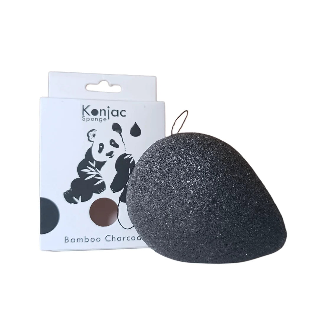 Esponja Natural Konjac – Carbón de Bambú Antibacteriana