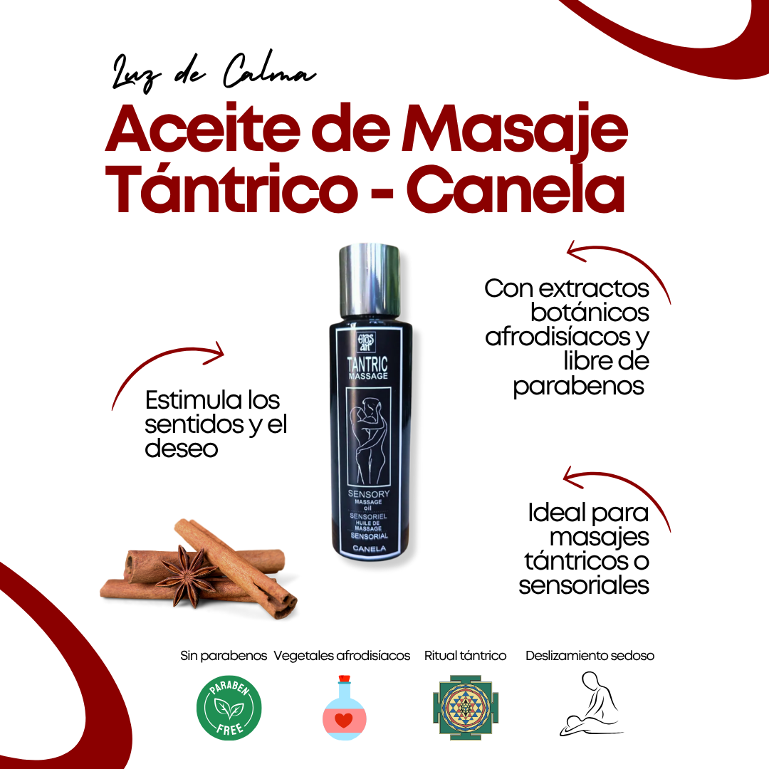 Aceite de Masaje Tántrico con Canela