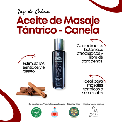 Aceite de Masaje Tántrico con Canela