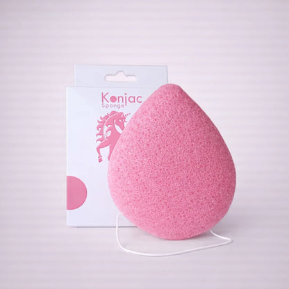 Esponja facial Konjac rosa para limpieza delicada y cuidado diario de la piel