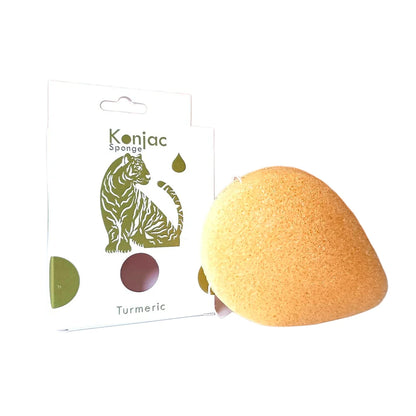 Esponja Natural Konjac Cúrcuma | Limpieza Facial Rejuvenecedora