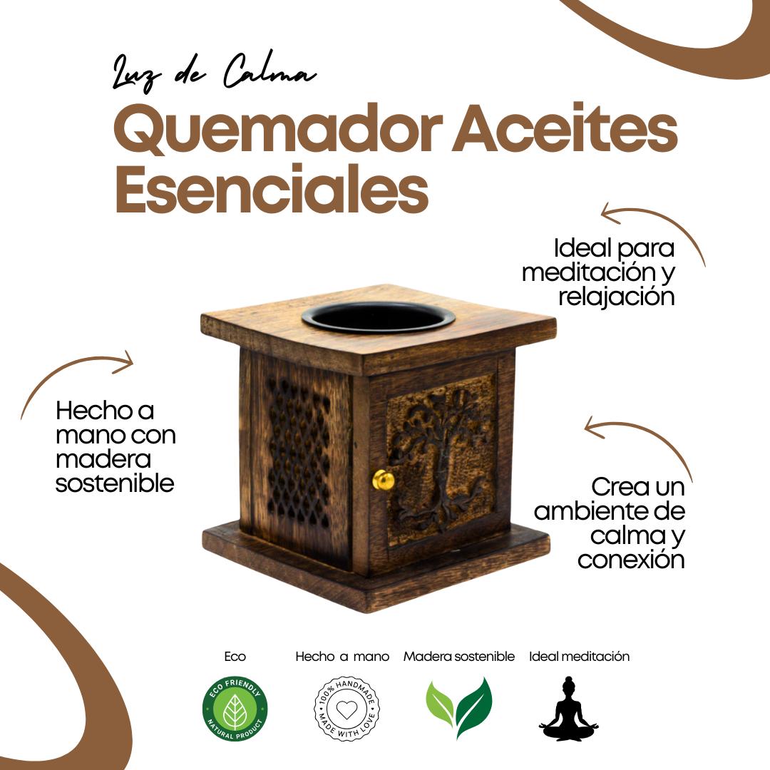 Quemador de Madera de Mango – Árbol de la Vida
