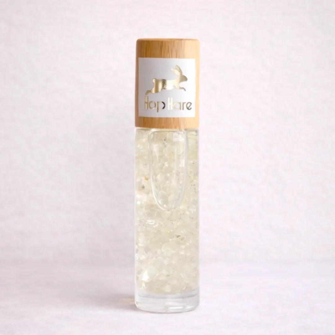 Roll-on aromático de cuarzo roca con aceites esenciales y minerales naturales