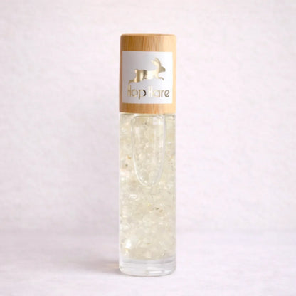 Roll-on aromático de cuarzo roca con aceites esenciales y minerales naturales