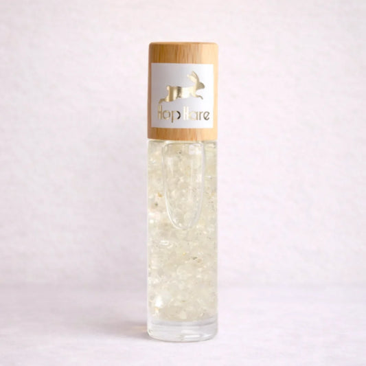 Roll-on aromático de cuarzo roca con aceites esenciales y minerales naturales